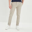 Pantalon chino slim stretch beige homme