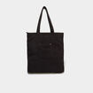 Sac tote bag zipp&eacute; effet velours noir femme