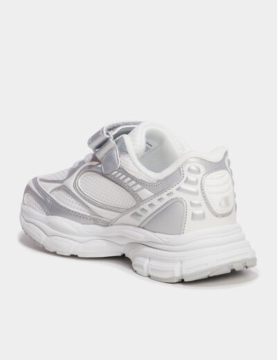 Baskets running &agrave; scratchs Champion gris argent fille