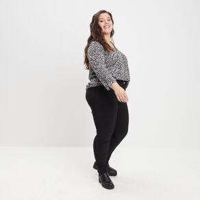 pantalon skinny taille haute noir femmegt Pantalon skinny taille haute noir femme grande taille