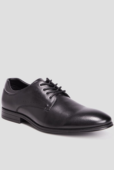 Derbies lacées noir homme