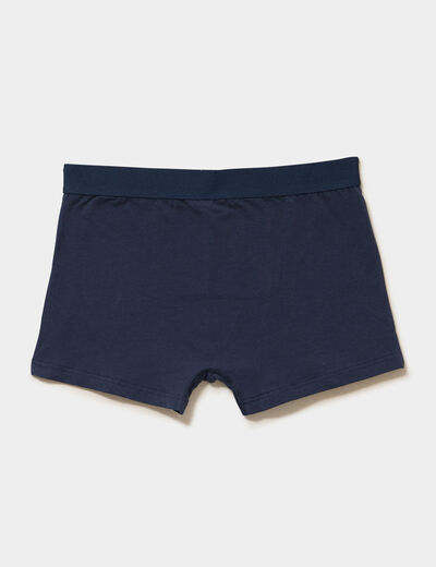 Lot 3 boxers coton majoritaire bleu marine homme