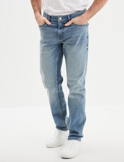 Jeans regular 5 poches denim triple stone homme