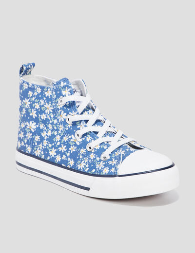 Tennis montantes en toile Creeks bleu fille
