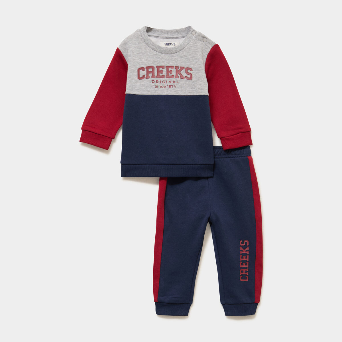Ensemble de jogging sweat et pantalon bleu marine b&eacute;b&eacute; gar&ccedil;on