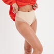 Tanga taille haute gainant beige femme