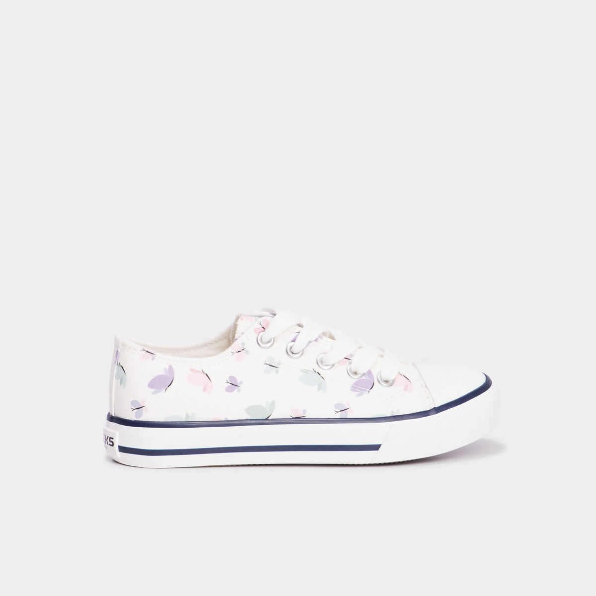 Tennis basses en toile &agrave; lacets Creeks multicolore fille