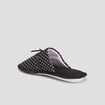 Chaussons mules petits coeurs noir femme