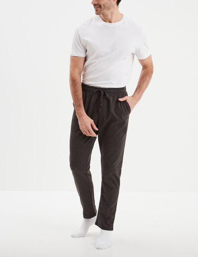 Pantalon de pyjama gris fonc&eacute; homme