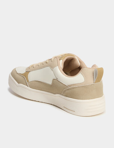 Tennis basses &agrave; lacets sable femme