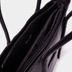 Sac shopper trapèze noir femme