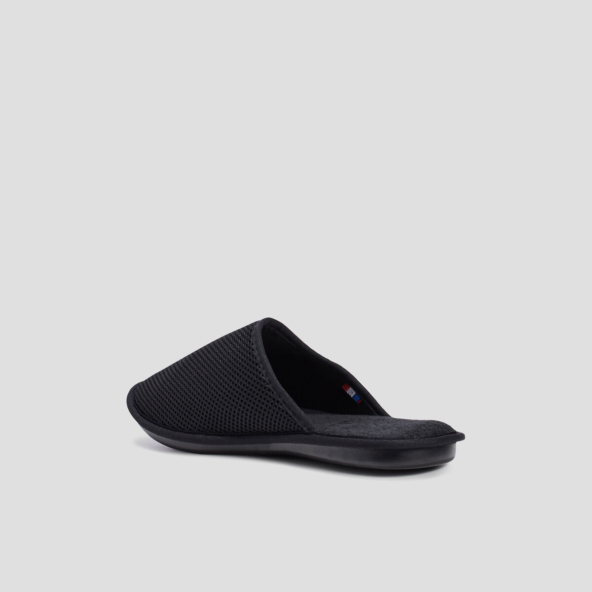 Chaussons mules noir homme