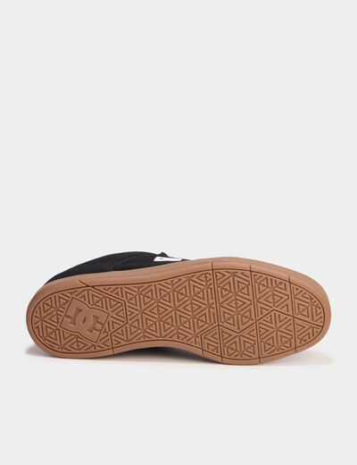 Baskets en cuir su&eacute;dine antid&eacute;rapantes camel homme