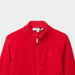 Gilet polaire zipp&eacute; col montant rouge gar&ccedil;on