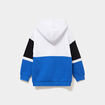 Sweat hoodie 2 poches zipp&eacute;es bleu roi gar&ccedil;on