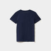 T-shirt col rond manches courtes coton bleu marine gar&ccedil;on