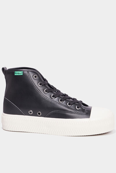 Baskets montantes Kickers Reallife noir femme