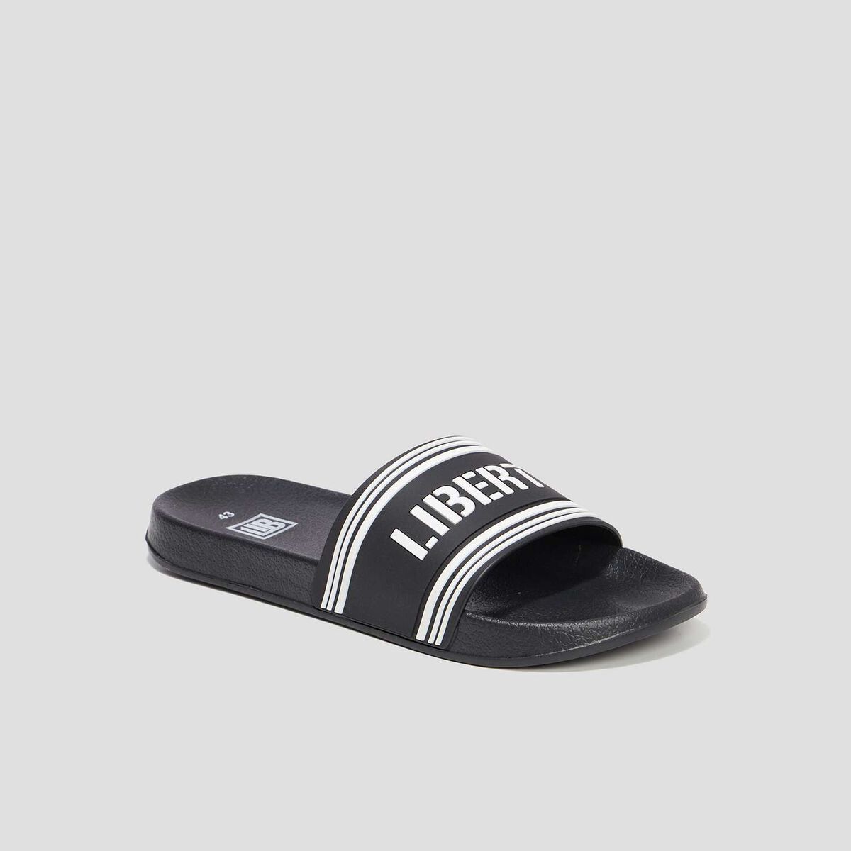 Mules plates noir homme