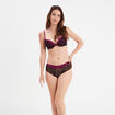 Shorty en micro dentelle rouge femme