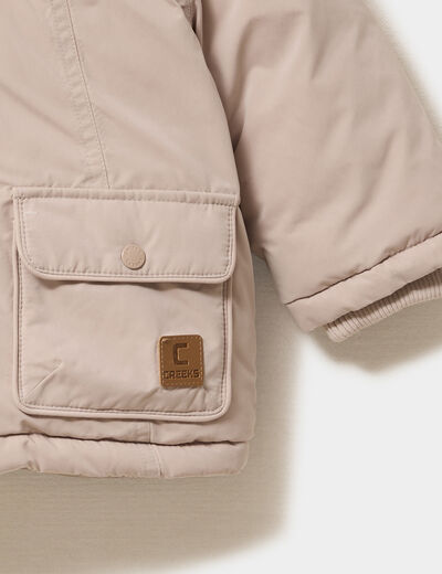 Parka &agrave; capuche doubl&eacute;e sable b&eacute;b&eacute; gar&ccedil;on