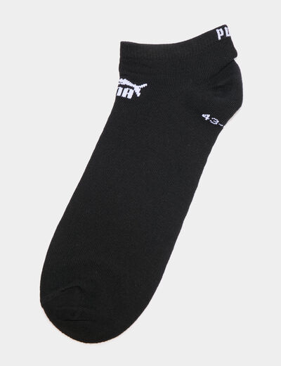 Lot 3 paires chaussettes invisibles Puma noir homme