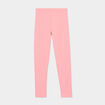 Legging long coton taille &eacute;lastiqu&eacute;e rose fille