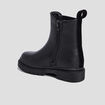 Bottines chelsea crant&eacute;es bout rond noir fille