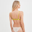 Soutien-gorge triangle en dentelle ivoire femme