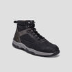 Bottines à lacets en cuir noir homme