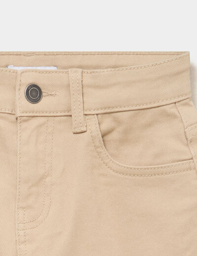 Bermuda regular coton beige gar&ccedil;on