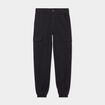 Pantalon cargo taille haute ajustable noir femme