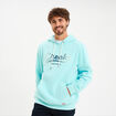 Sweat hoodie en molleton bleu turquoise homme