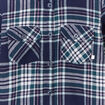 Chemise manches longues bleu marine fille