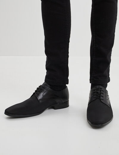 Derbies à lacets noir homme