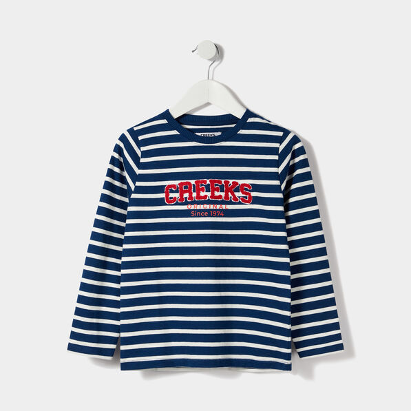 T-shirt manches longues Creeks bleu violet garçon
