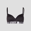 Soutien-gorge triangle microfibre noir femme