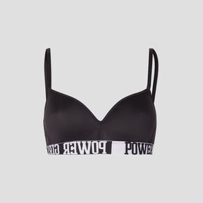 Soutien-gorge triangle microfibre noir femme
