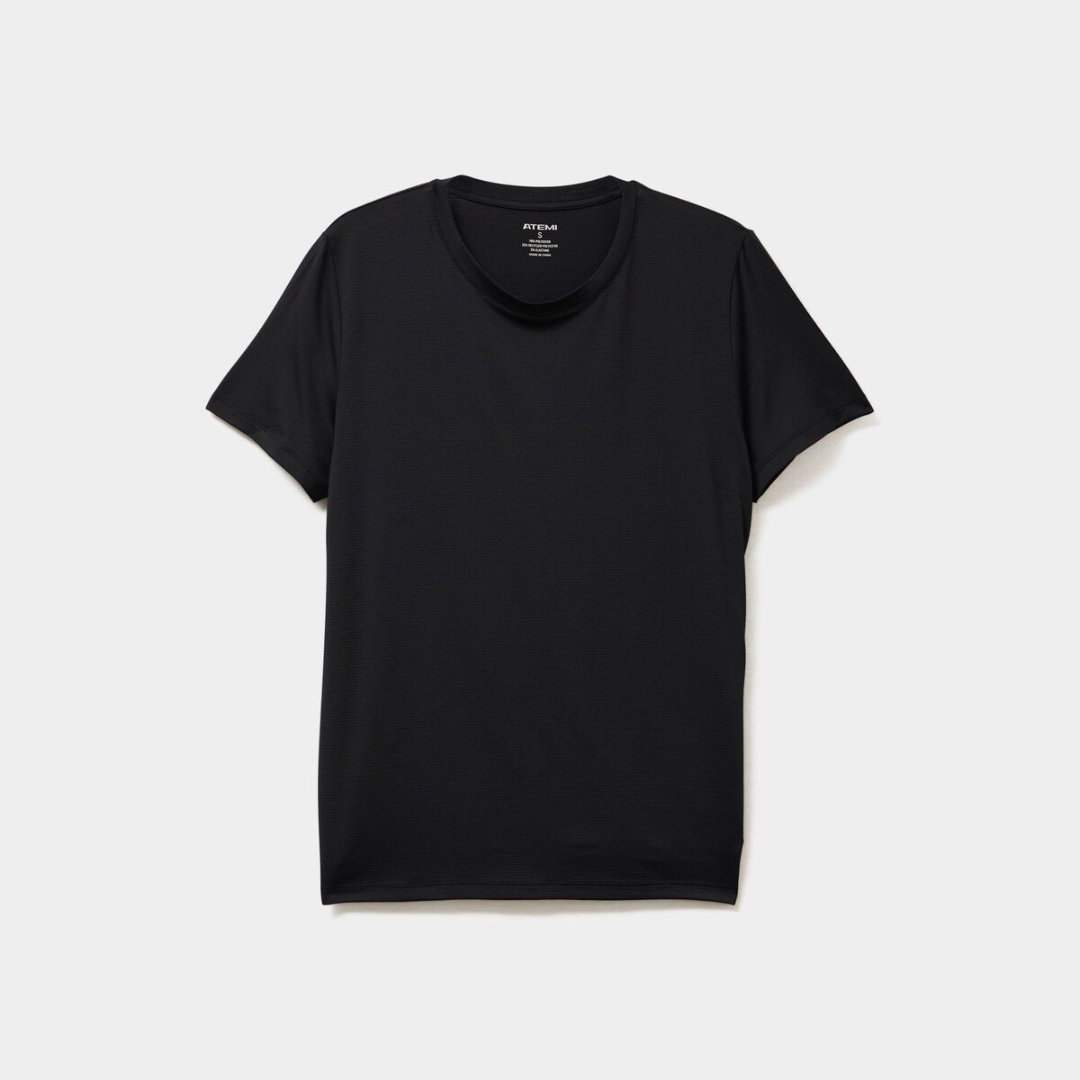 T-shirt de sport droit manches courtes noir femme