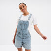 Combishort en jean coton denim triple stone femme