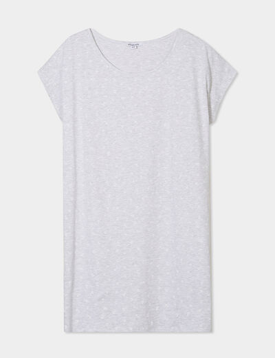 Chemise de nuit gris clair femme grande taille