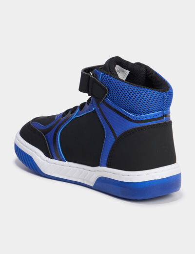 Baskets montantes lumineuses Sonic bleu garçon