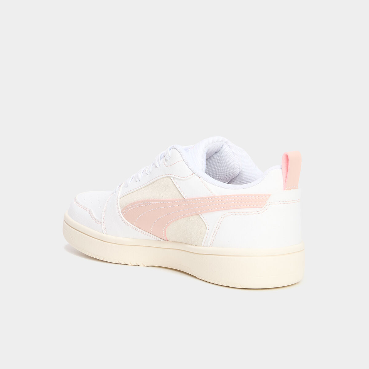 Tennis basses &agrave; lacets Puma rose femme