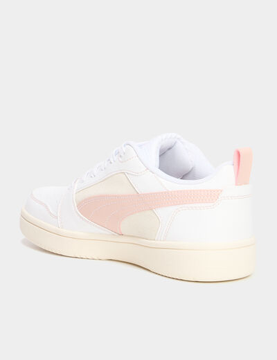 Tennis basses &agrave; lacets Puma rose femme