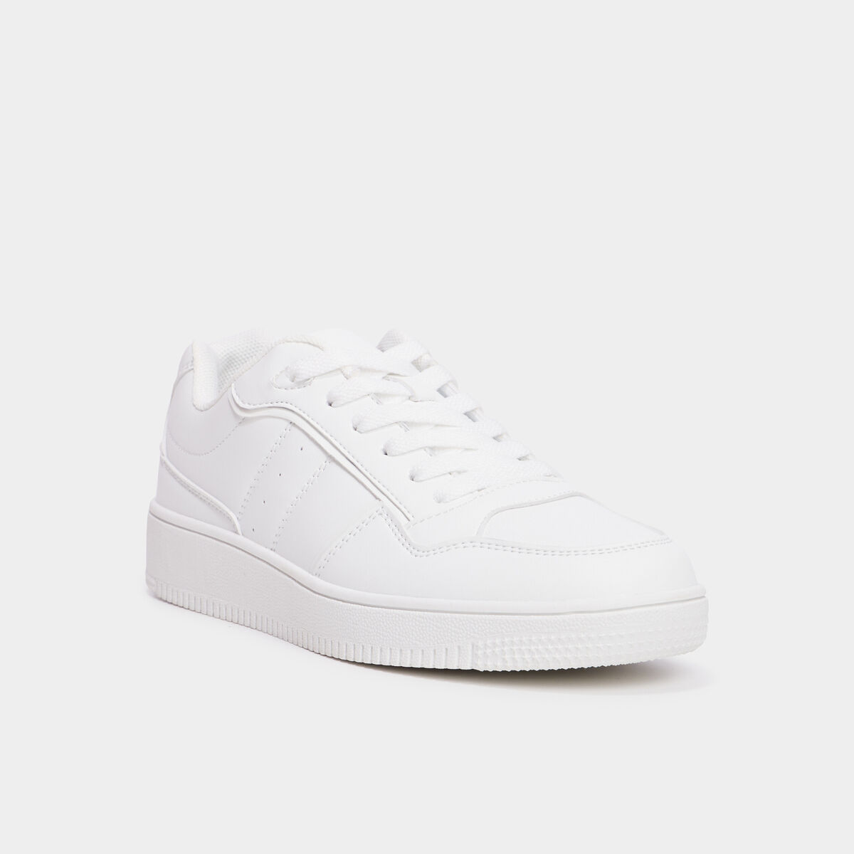 Tennis basses semelle &eacute;paisse Creeks blanc femme
