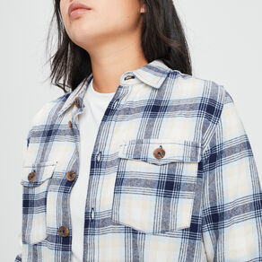 Chemise manches longues Creeks bleu clair femme