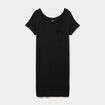 Chemise de nuit manches courtes noir femme