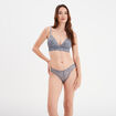 Culotte en dentelle bleu gris femme