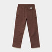 Pantalon cargo regular coton majoritaire marron fonc&eacute; gar&ccedil;on