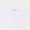 Short cycliste coton taille &eacute;lastiqu&eacute;e blanc fille