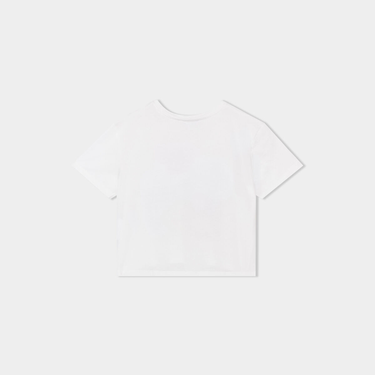 T-shirt court avec sequins Creeks ivoire fille